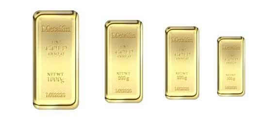 Lingotes de oro para inversión
